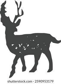 The deer vector symbol design