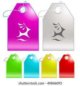 Deer. Vector tags.