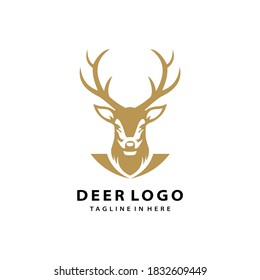 deer wild animal hunt logo