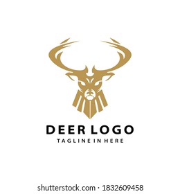 deer wild animal hunt logo
