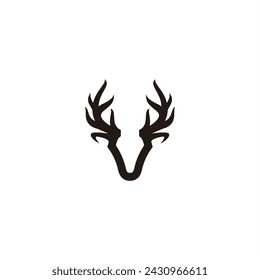 deer wild animal vector logo