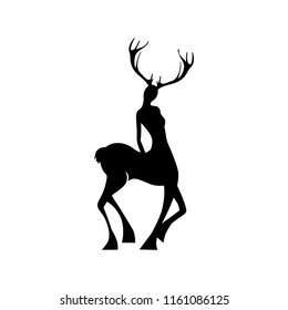 deer woman, logo icon