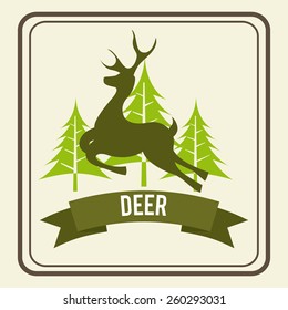 deer zone design, vector illustration eps10 graphic 