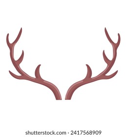 Deers anthlers icon clipart avatar logotype isolated vector illustration