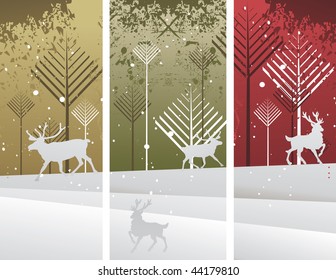 Deers vector illustration