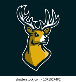 deer/stag esport gaming mascot logo template
