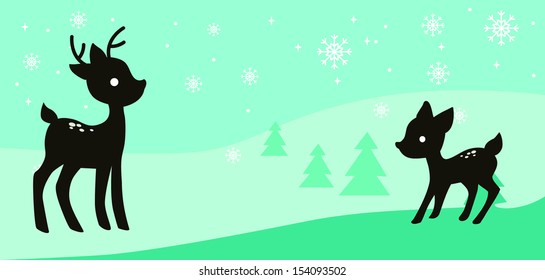 deer,vector image 