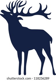 deer,vector image isolated on white background