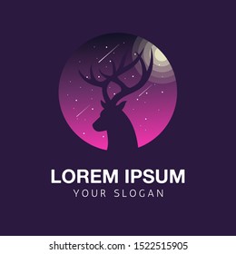 deet at night illustration logo