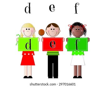 DEF Christmas Kids Alphabet