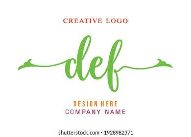 El logotipo de la inscripción DEF es sencillo, fácil de entender y con autoridad