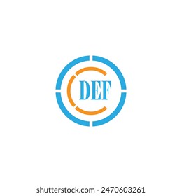 DEF Logo Design, Inspiration for a Unique Identity. Modern Elegance and Creative Design. Watermark Your Success with the Striking this Logo.