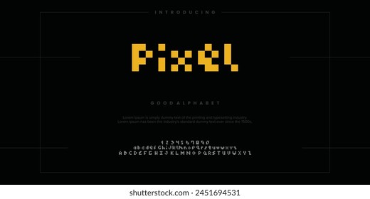 Default abstract minimal shape alphabet fonts. Typography vintage vector illustration