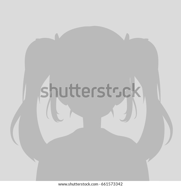 Default Avatar Anime Girl Profile Icon Stock Vector Royalty Free