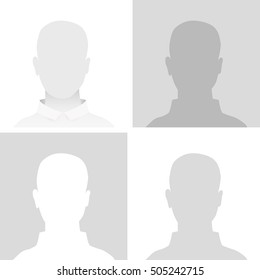 Default avatar profile icon. Gray placeholder