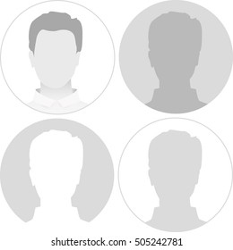 Default avatar profile icon. Gray placeholder