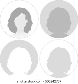Default avatar profile icon. Gray placeholder