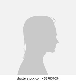 Default avatar profile icon. Gray placeholder photo. The man in a beautiful hairstyle in a profile