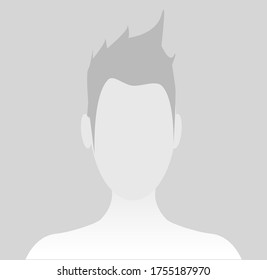 Default avatar profile icon. Grey photo placeholder. Vector illustration EPS10