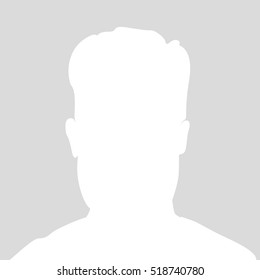 Default avatar profile icon. Grey photo placeholder