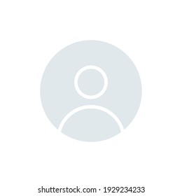 Icono de perfil de avatar predeterminado. Imagen de símbolo de usuario de medios sociales