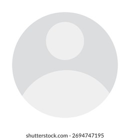 Ícone de perfil de avatar padrão. Imagem de usuário de mídia social. Ícone de avatar cinza. Silhueta de perfil em branco. Ilustração vetorial