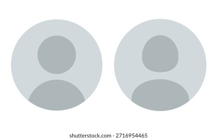 Default Avatar Profile Icon, Social Media User Vector