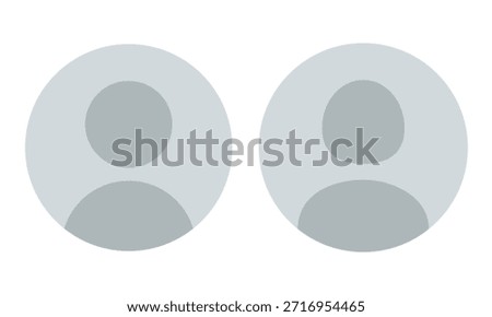 Default Avatar Profile Icon, Social Media User Vector