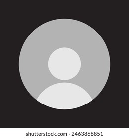 Default Avatar profile icon transparent png. Social media User png icon. whatsApp Dp. isolated on white background. vector illustration. EPS 10