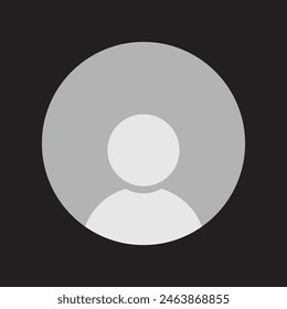 Default Avatar profile icon transparent png. Social media User png icon. whatsApp Dp. isolated on white background. vector illustration. EPS 10