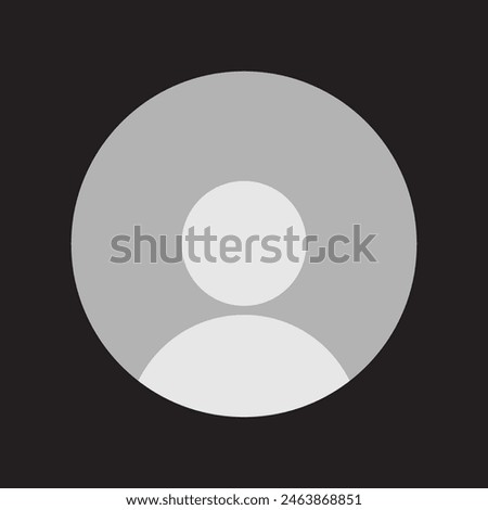 Default Avatar profile icon transparent png. Social media User png icon. whatsApp Dp. isolated on white background. vector illustration. EPS 10