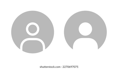 Default avatar profile icon vector. Social media user concept