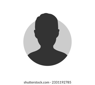 Default Avatar Profile Picture. User profile icon. Business people. User member, People icon in flat style. Circle button with avatar photo silhouette vector design and illustration.

