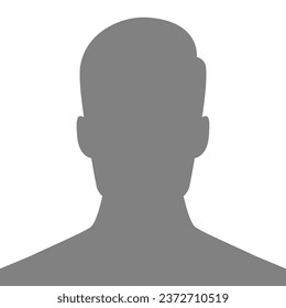 Default Avatar Profile Placeholder. Abstract Vector Silhouette