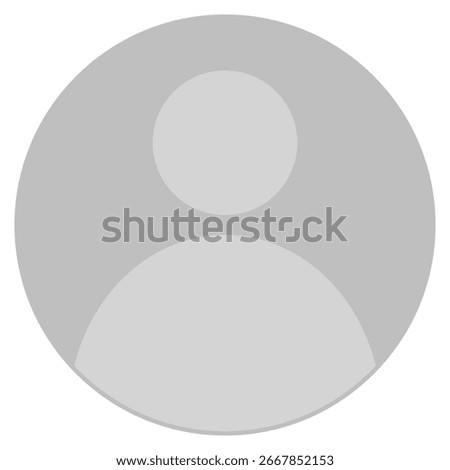 Default avatar for social media or messenger. User icon. Vector  illustration. 
