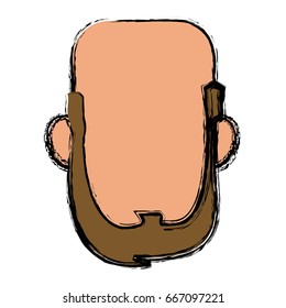 default face head man male character image