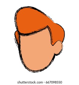default face head man male character image