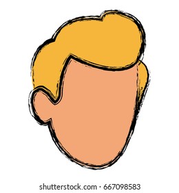 default face head man male character image