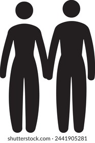 Default Flat design mother and son silhouette illustration