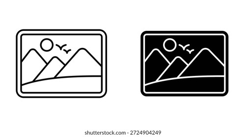 Default image icon graphic design. Vector icon illustrations