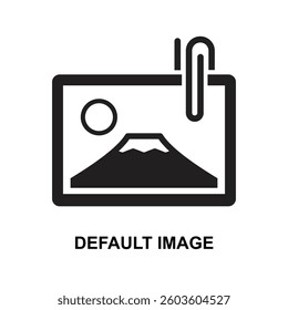 Default image icon isolated on background vector illustration.