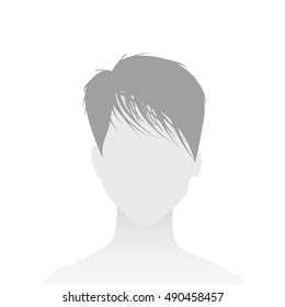 Default Placeholder Avatar Profile on White Background. Woman