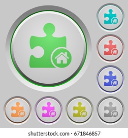 Default plugin color icons on sunk push buttons