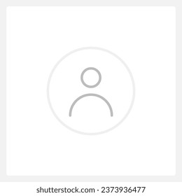 Default profile picture UI element template. Editable isolated vector dashboard component. Flat user interface. Visual data presentation. Web design widget for mobile application with light theme