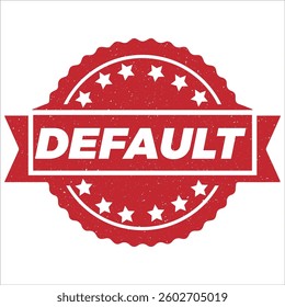 Default stamp icon grunge distressed style.