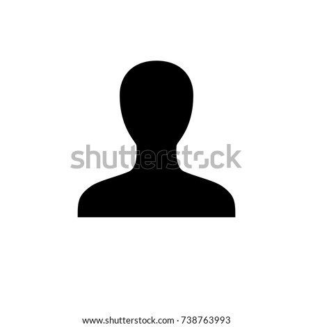 Default unisex profile icon, flat vector graphic on isolated background. ストックフォト © 