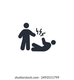 defeat icon. vector.Editable stroke.linear style sign for use web design,logo.Symbol illustration.
