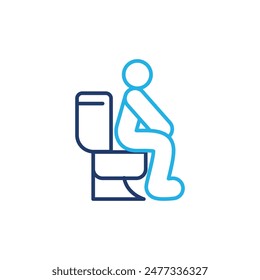 defecate colored line icon vector design good for web or mobile app