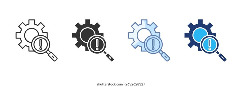 Ícone de Eliminação de Defeitos Definir Coleção de Vários Estilos
