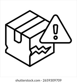 Ilustração do vetor do ícone de estrutura de tópicos com defeito